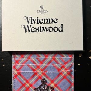 Vivienne Westwood Multicolor Plaid Card Holder